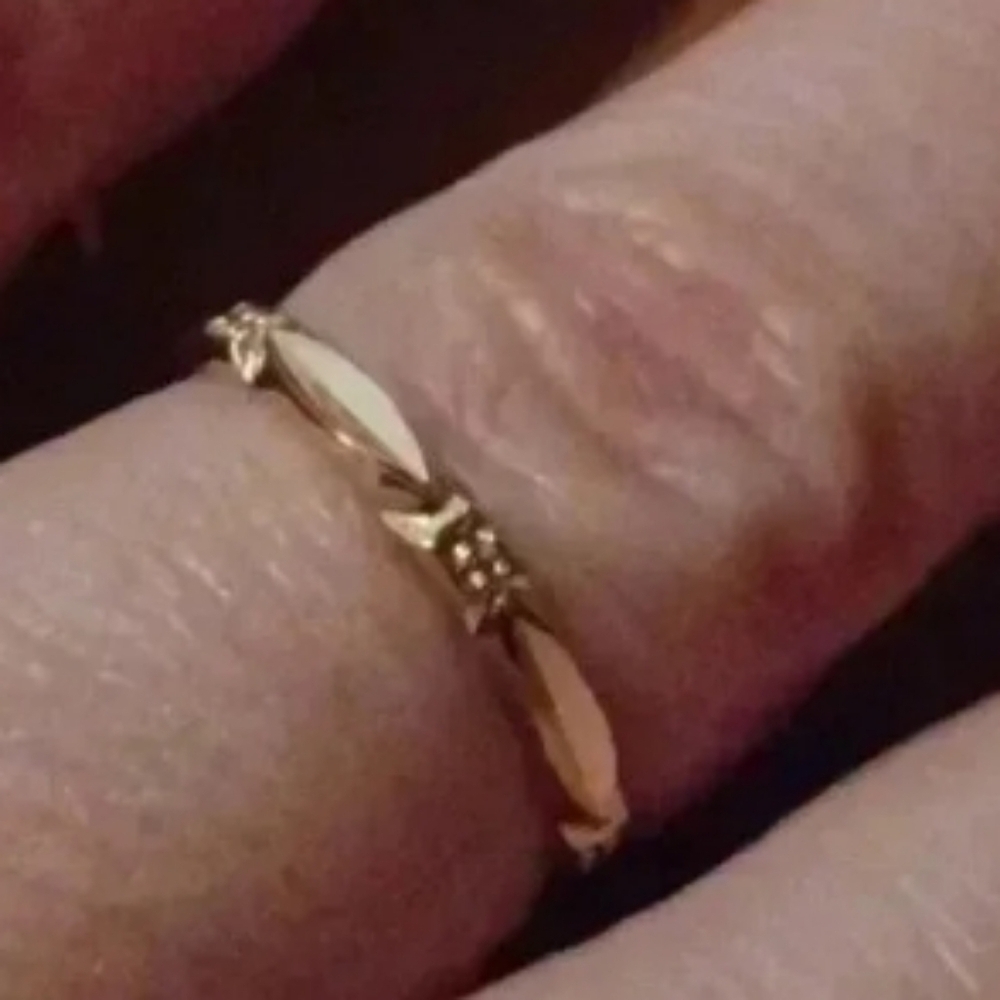 New yellow tone wedding band